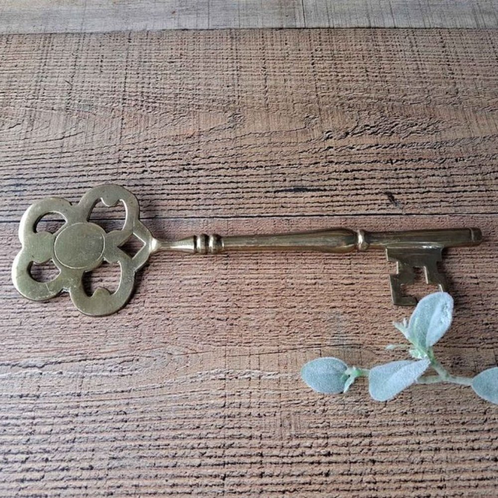 Vintage Brass Decorative Key